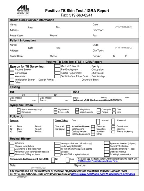 Fillable Oklahoma Tb Test Results Complete With Ease Airslate Signnow