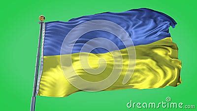 Ukraine Animated Flag Pack In 3D And Green Screen Stock Video Video