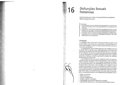 3 Disfuncoes Sexuais Femininas Psicologia