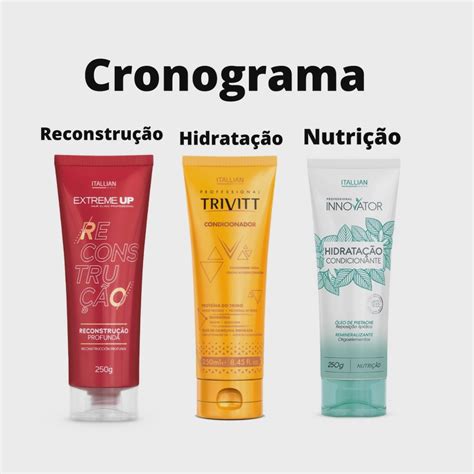 Kit Cronograma Itallian Extreme Up Trivitt E Innovator Itens No Shoptime