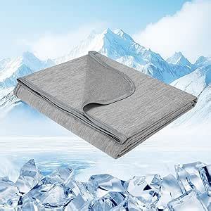 Danctec Cooling Blanket For Hot Sleepers Cool Throw For Hot Flashes Or Night Sweats Q Max