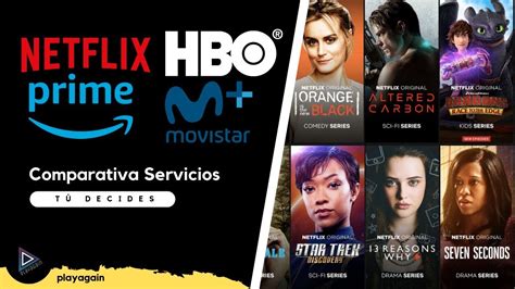 Netflix VS HBO VS Amazon Prime Video VS Movistar YouTube