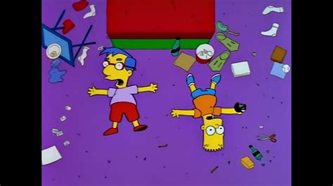 Simpson 03x23 Bart Vs Milhouse Youtube