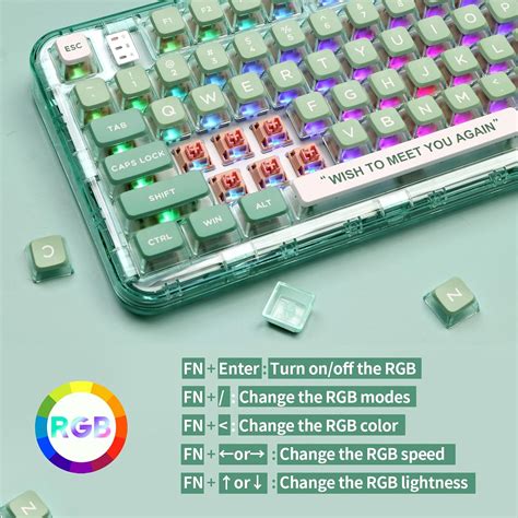 EPOMAKER CK Transparent Gasket Hot Swap RGB Nepal Ubuy