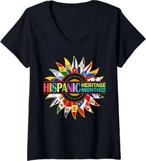Hot Trending Tee With Hispanic Heritage Month Latino Countries Flags Tshirt Walmart