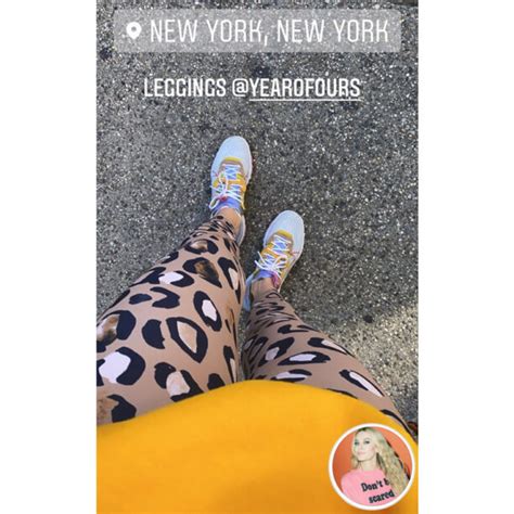 Leah McSweeneys Leopard Leggings Big Blonde Hair