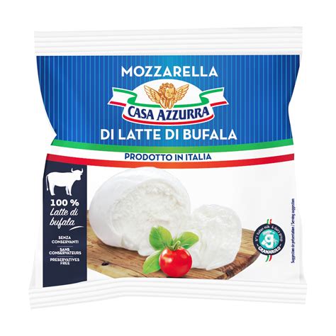 Mozzarella Di Latte Di Bufala 125g Casa Azzurra