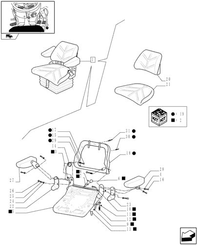 Td5050 Tractor 1207 1214 1928505a 01 Deluxe Seat With