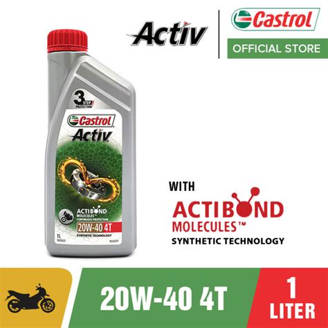 Castrol ACTIV 4T 20W 40 Engine Oil 1L Lazada PH