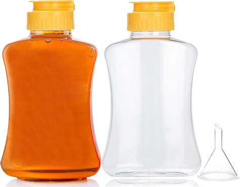 Amazon Pack Plastic Honey Bottles With Funnel Ml Squeeze