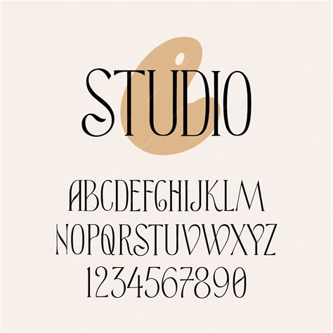 Premium Vector Elegant Serif Font Alphabet Design