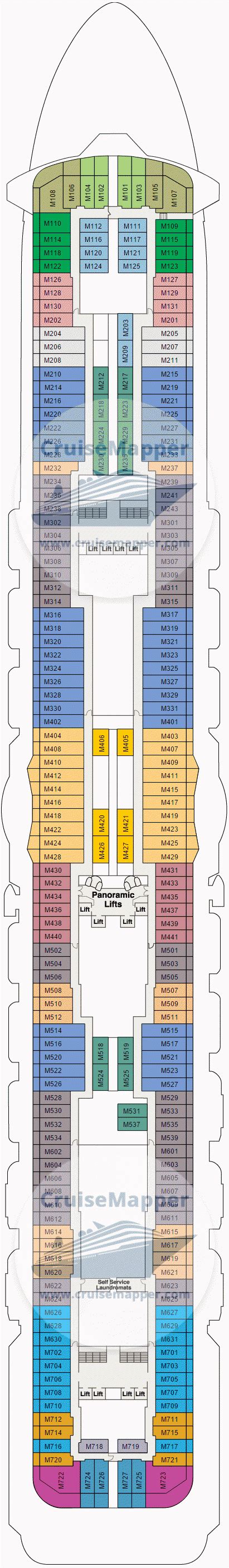 Majestic Princess Deck Map