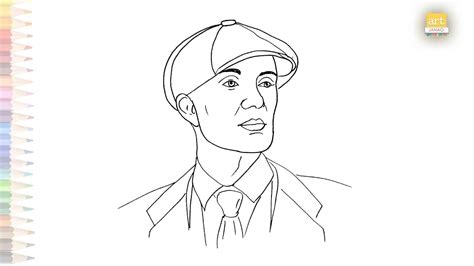 Tommy Shelby Drawing Easy How To Draw Tommy Shelby Portrait Simply