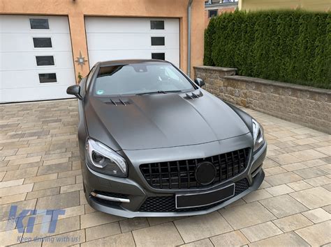 front grille suitable  mercedes sl class    gt