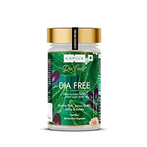 Kapiva 100 Natural Dia Free Capsules Helps Maintain Sugar Level 60