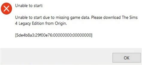 Fix The Sims 4 Unable To Start Due To Missing Game Data