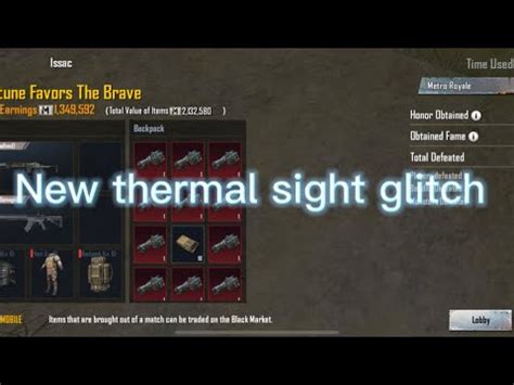 Fixed Pubg Mobile Metro Royale New Thermal Sight Glitch Make Ultimate