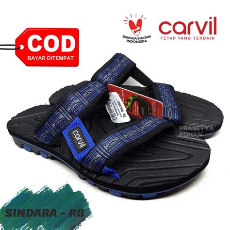 Jual Sandal Pria Carvil Original Anti Air Sendal Carvil Pria Original