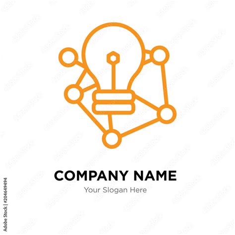 deep learning company logo design template, colorful vector icon for ...