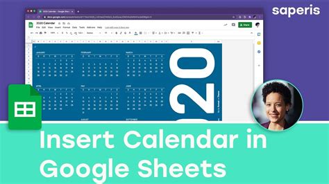 How To Insert A Calendar In Google Sheets Youtube