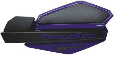 Powermadd Star Handguard Kit For Polaris Snowmobile Blue Black W Std