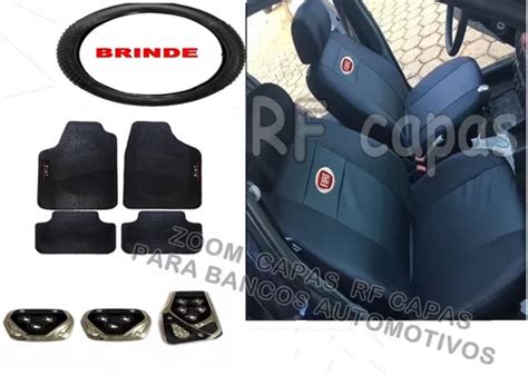 Kit Capas Bancos Carro Jogo Tapete Pedaleira Uno Vivace Parcelamento