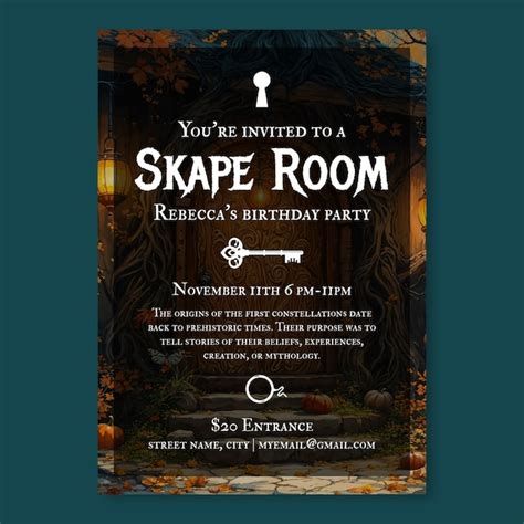 Escape Room Invitation School Images Free Download On Freepik