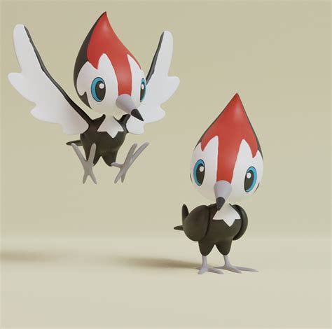 Pokemon Pikipek Trumbeak Y Toucannon Con Poses Edream Makers