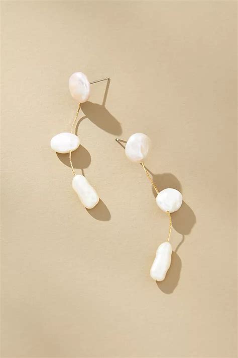 Triple Pearl Drop Earrings Anthropologie