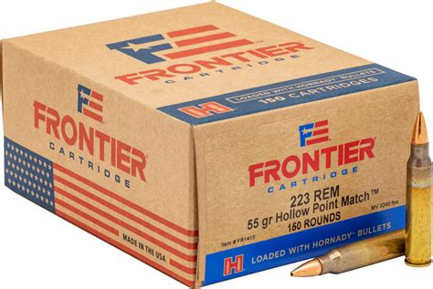 Hornady Frontier Remington Gr Hp Match Rifle Ammo Rounds