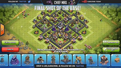 Clash Of Clans Best Town Hall 7 Trophy War Base Design Th7 Best Defense 2015 Youtube