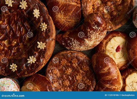 Traditional Homemade Russian Easter Baked Goods Stock Photo Image Of