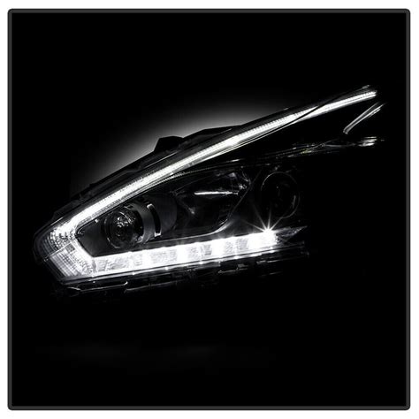 For 2015 2018 Nissan Murano LED DRL Projector Headlights Pair Passenger