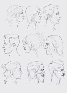 Side Profile Face Drawing Reference