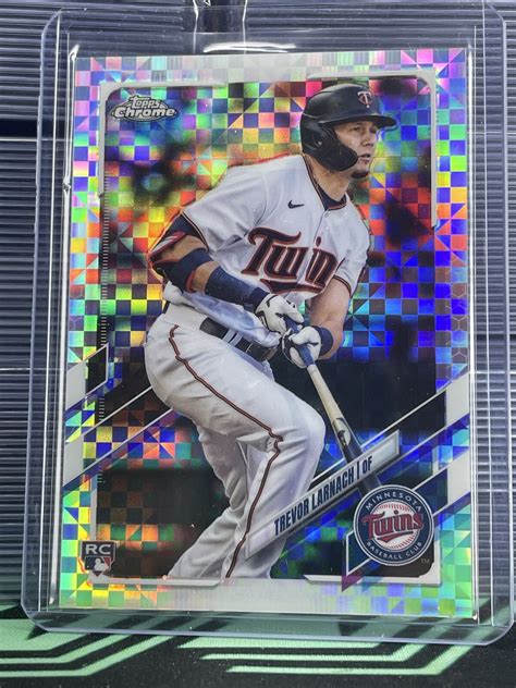 Topps Chrome Update X Fractor Sp Trevor Larnach Rookie Rc