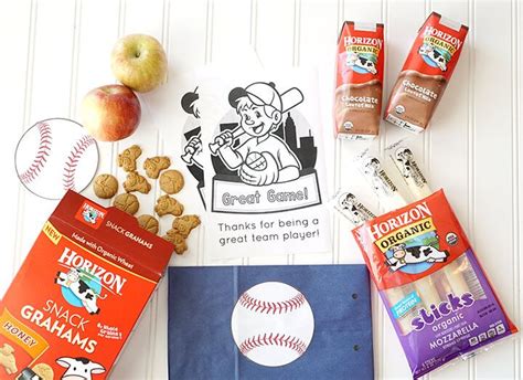 Horizon Organic Products For Healthy Baseball Snack Idea