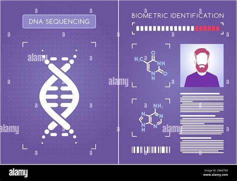 Biometric Identification By Dna Stock Vector Image And Art Alamy