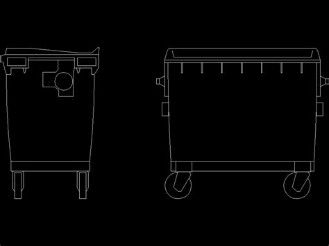 Basurero D En Autocad Librer A Cad