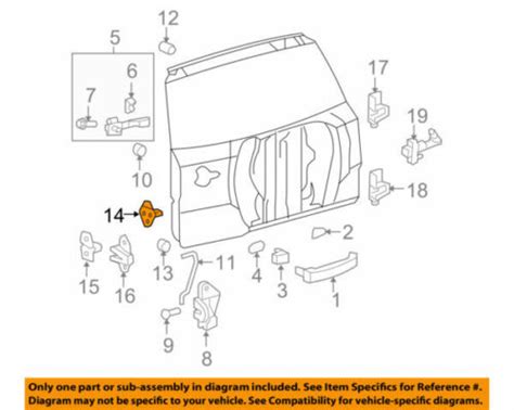 69410 60010 Toyota Plate Assy Rear Door Lock Striker 6941060010 New