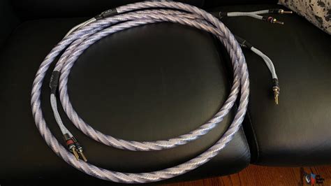 Qed Signature Genesis Silver Spiral Speaker Cables M Pair For Sale