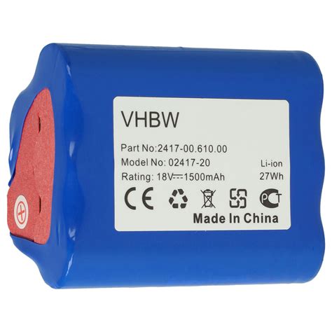 Vhbw Li Ion Batterie 1500mah 18v Pour Tondeuse Robot Scie Gardena