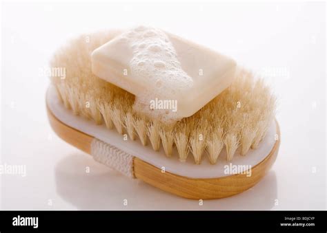 Soap And Scrub Brush Stock Photo Alamy