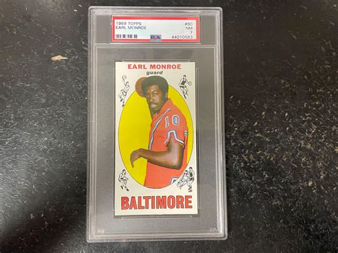 At Auction Topps Earl Monroe Psa