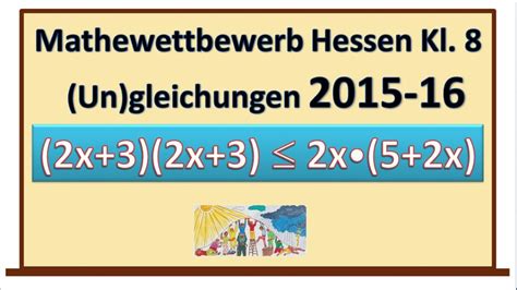 Mathematikwettbewerb Hessen Kl 8 2015 16 Wahlaufgabe 1