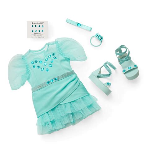 March Gleaming Aquamarine Birthstone Outfit American Girl®