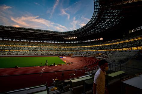 Tokyo's Olympic Stadium put through paces with athletics meeting