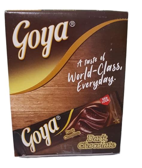 Goya Dark Chocolate 1 Box X 840 Grams 24 Pieces X 35 Grams Per Box