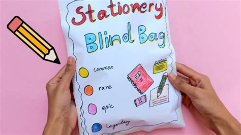 Blind Bag Paper Tutorial 💖 Stationery Blind Bag Youtube