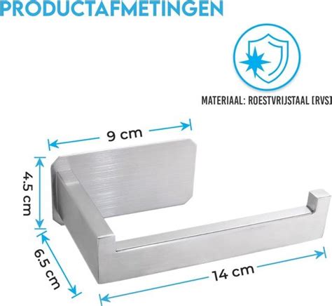 Sanics Wc Rolhouder Zonder Boren Toiletrolhouder Zelfklevend