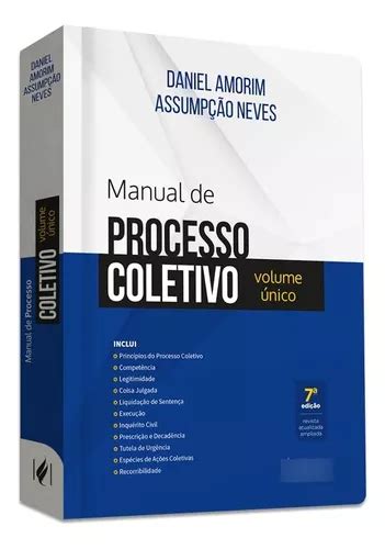 Manual De Processo Coletivo Volume Nico Frete Gr Tis